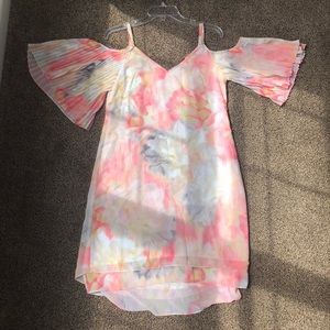 White House Black Market Floral Cut-Out Dress